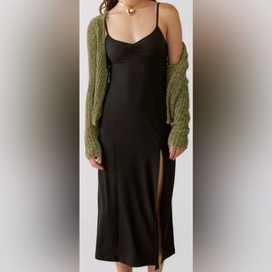 Urban Outfitters Black Midi Dress